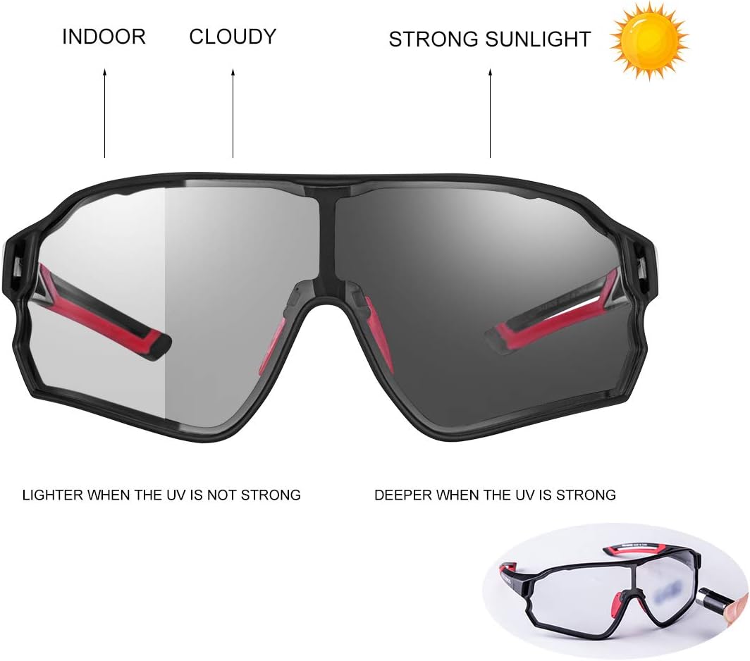 Thickened PC Lens Photochromic Sunglasses (UV400)