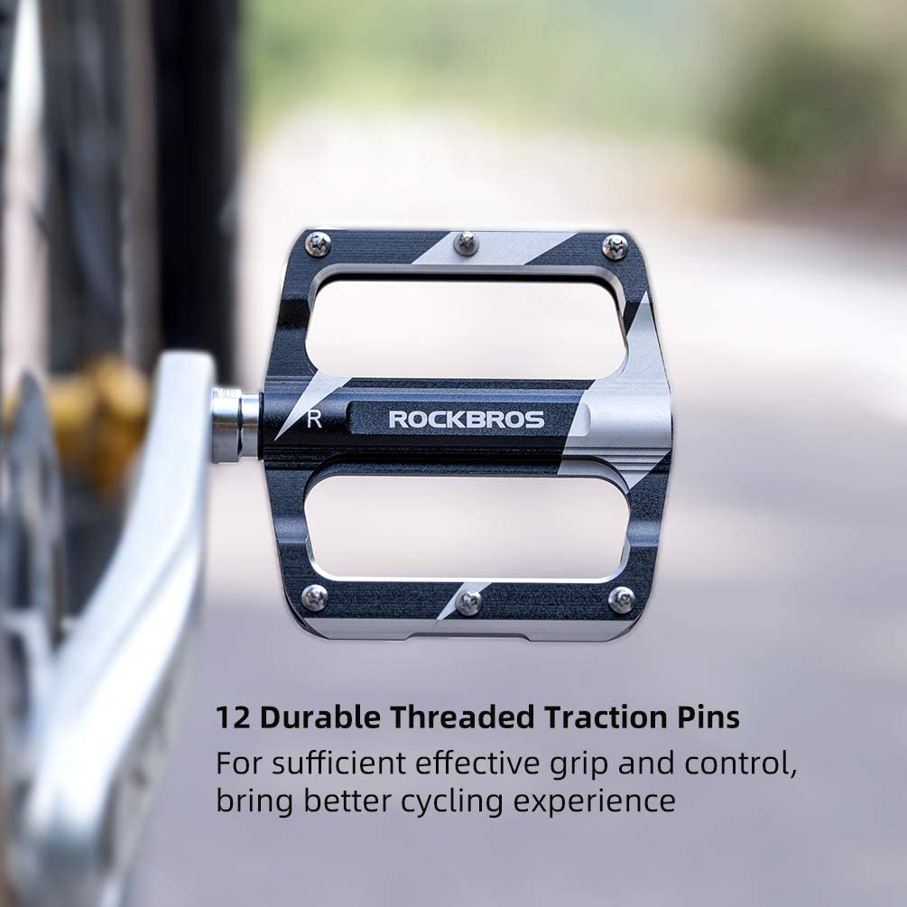 ROCKBROS Flat Lightweight Pedals in Various Colours