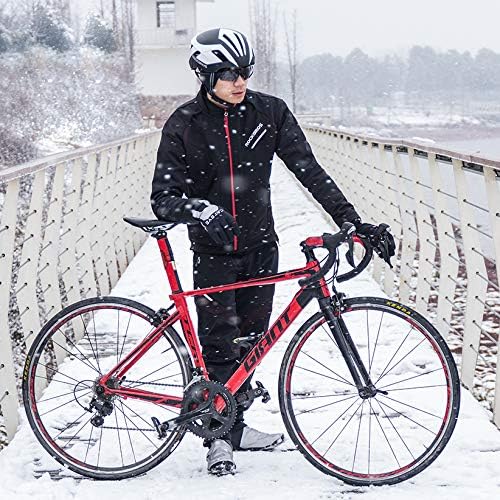 ROCKBROS Cycling Jackets Thermal Windproof Jacket for Men Cold Weather