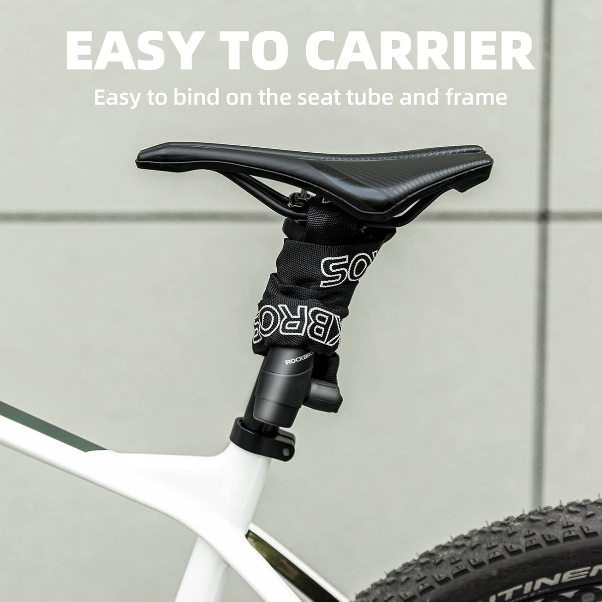 ROCKBROS Bike Lock Chain Bicycle Lock, Heavy Duty Anti Theft