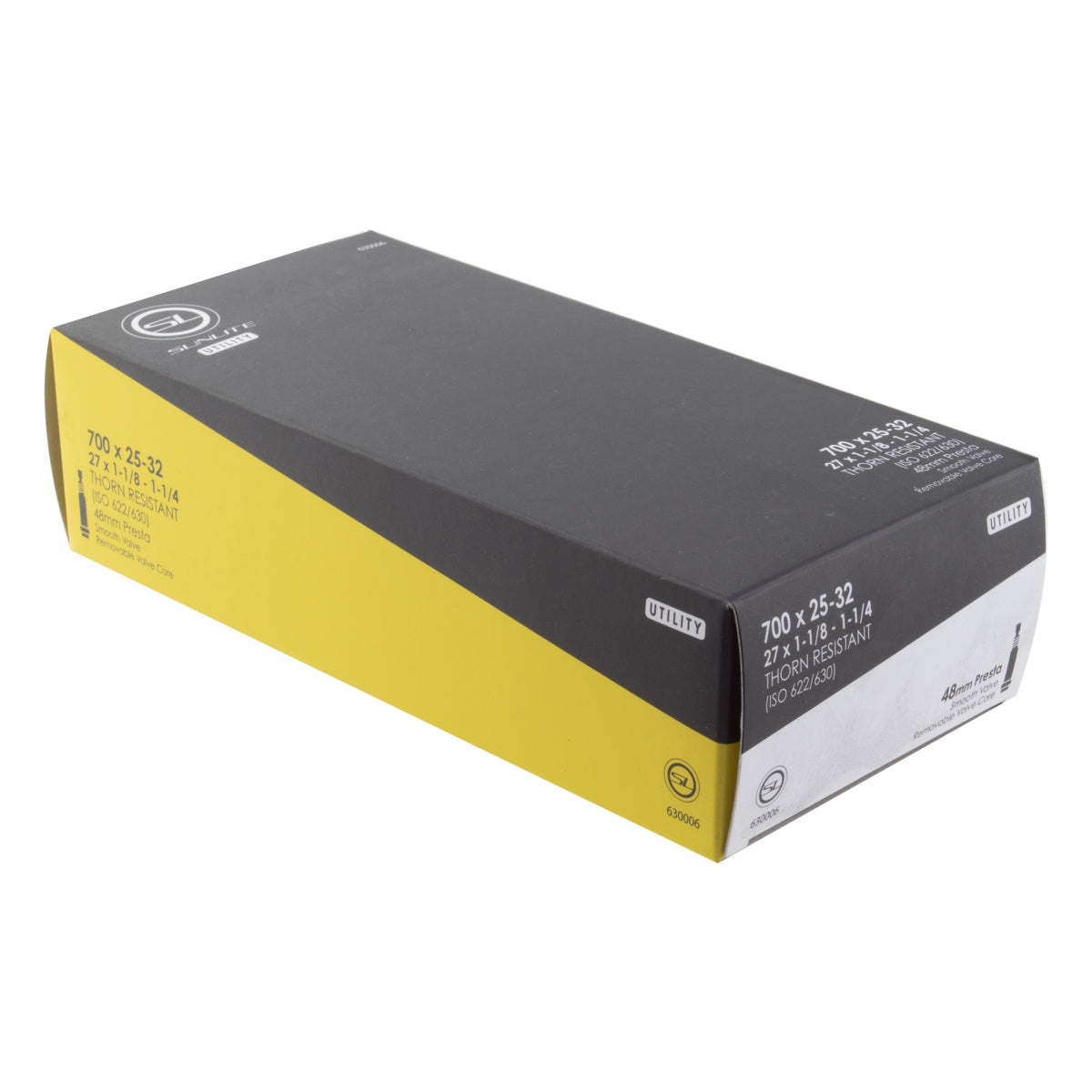 TUBE SUNLT UTILIT THORN RES 700x25-32 27x1-1/8-1-1/4 PV48/SMTH/RC FFW25mm