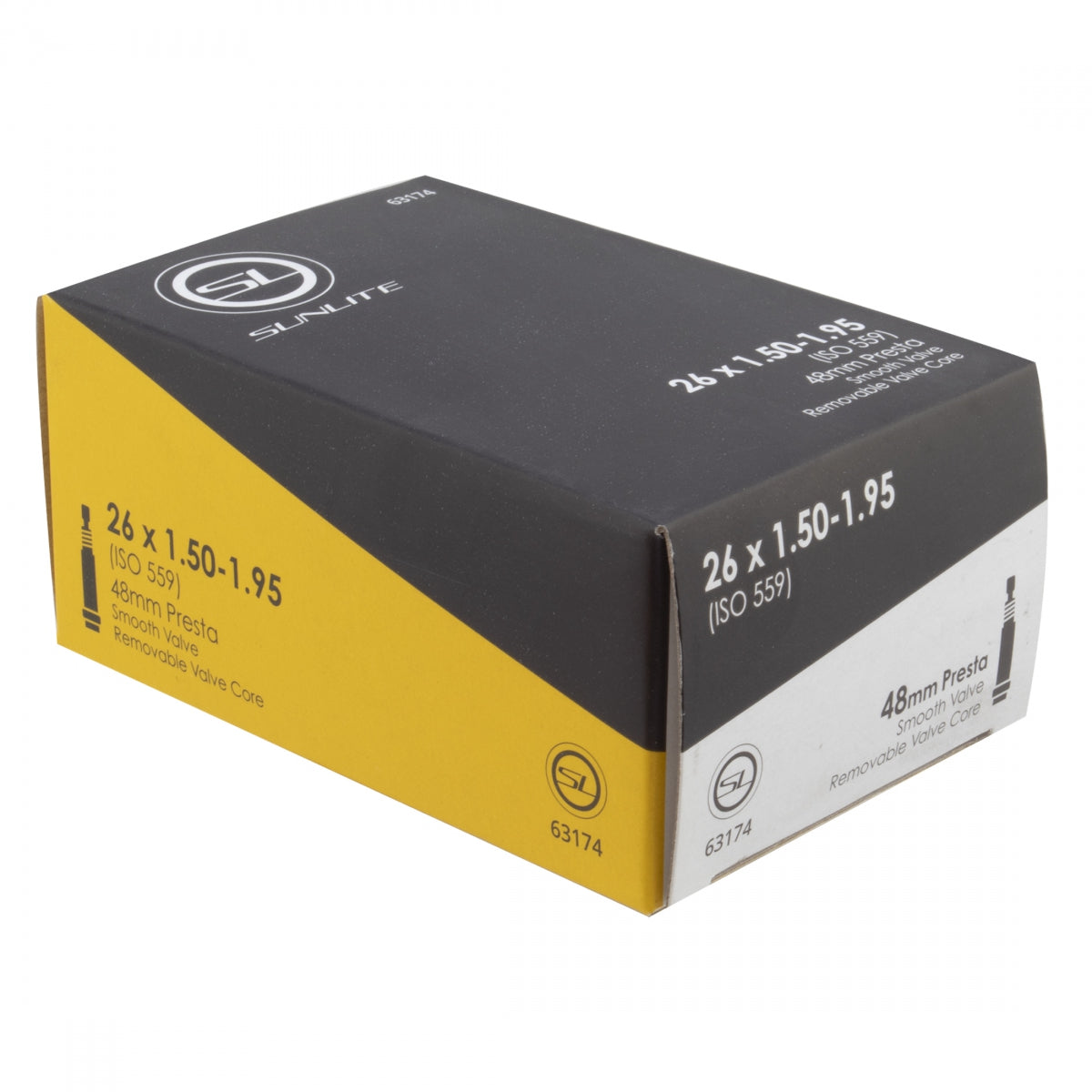 TUBE SUNLT 26x1.50-1.95 PV48/SMTH/RC FFW 44mm