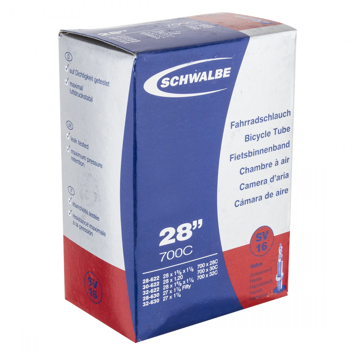 TUBE SCHWALBE 28 622/630x28/32 PV 40mm