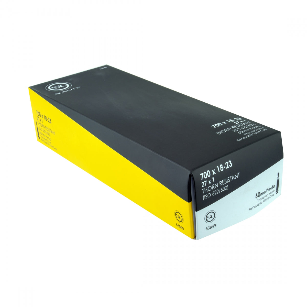 TUBE SUNLT THORN RES 700x18-23 PV60/THRD/RC (27x1) FFW23mm