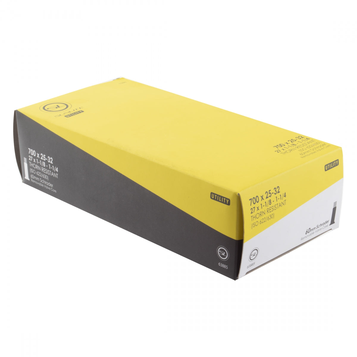 TUBE SUNLT UTILIT THORN RES 700x25-32 27x1-1/8-1-1/4 SV60 FFW25mm