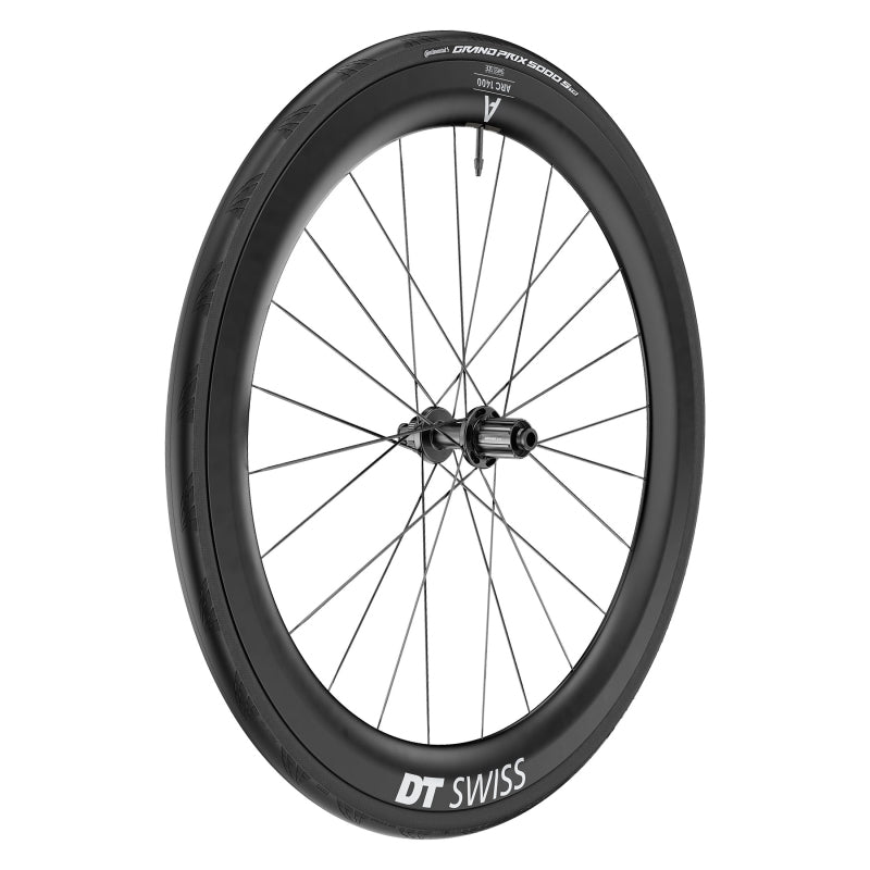 DT Swiss ARC 1400 DiCut 55 Rear Wheel - 700 12 x 142mm Center-Lock HG11 Road/XDR Ratchet EXP 36 BLK WTS w/GP5000 STR Tire