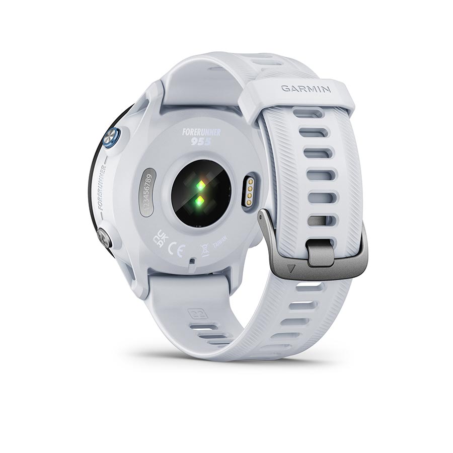 Garmin, Forerunner 955, Watch, Watch Color: Whitestone, Wristband: Whitestone - Silicone