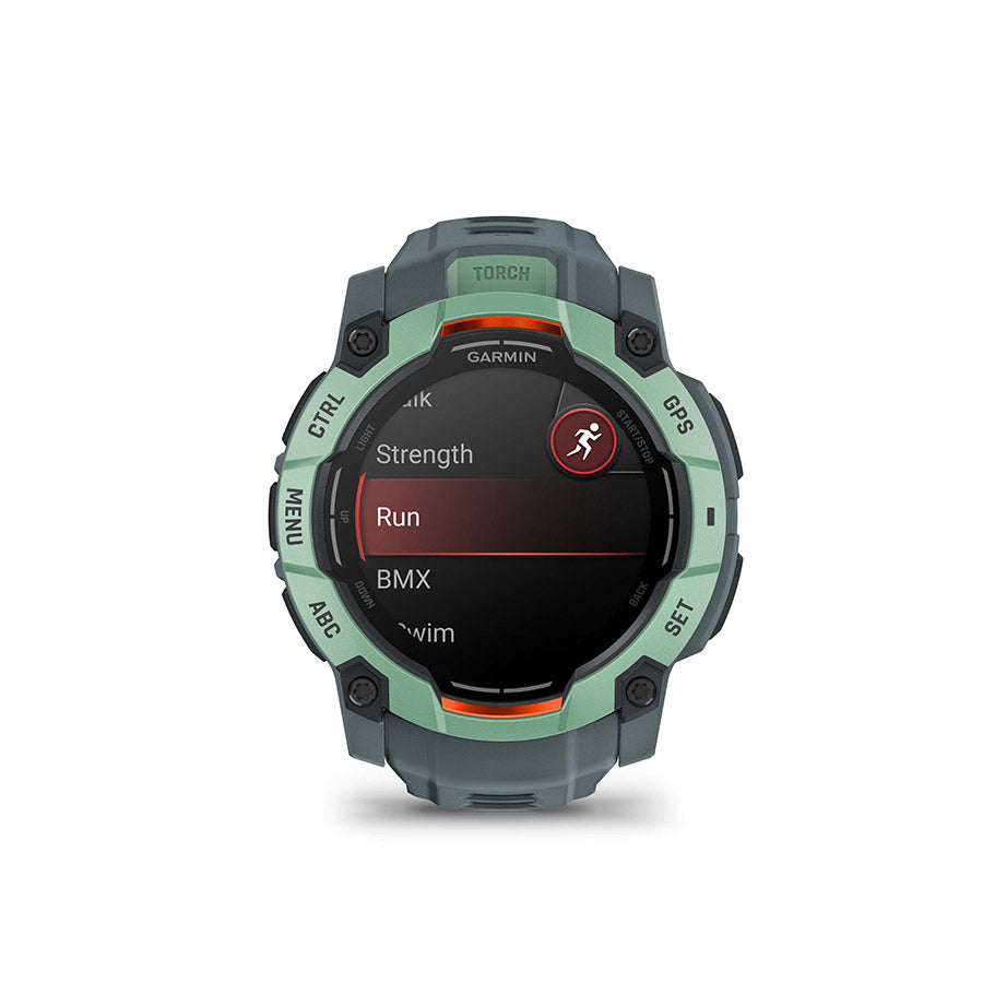 Garmin, Instinct 3 50mm AMOLED, Watch, Watch Color: Neo Tropic, Wristband: Twilight - Silicone
