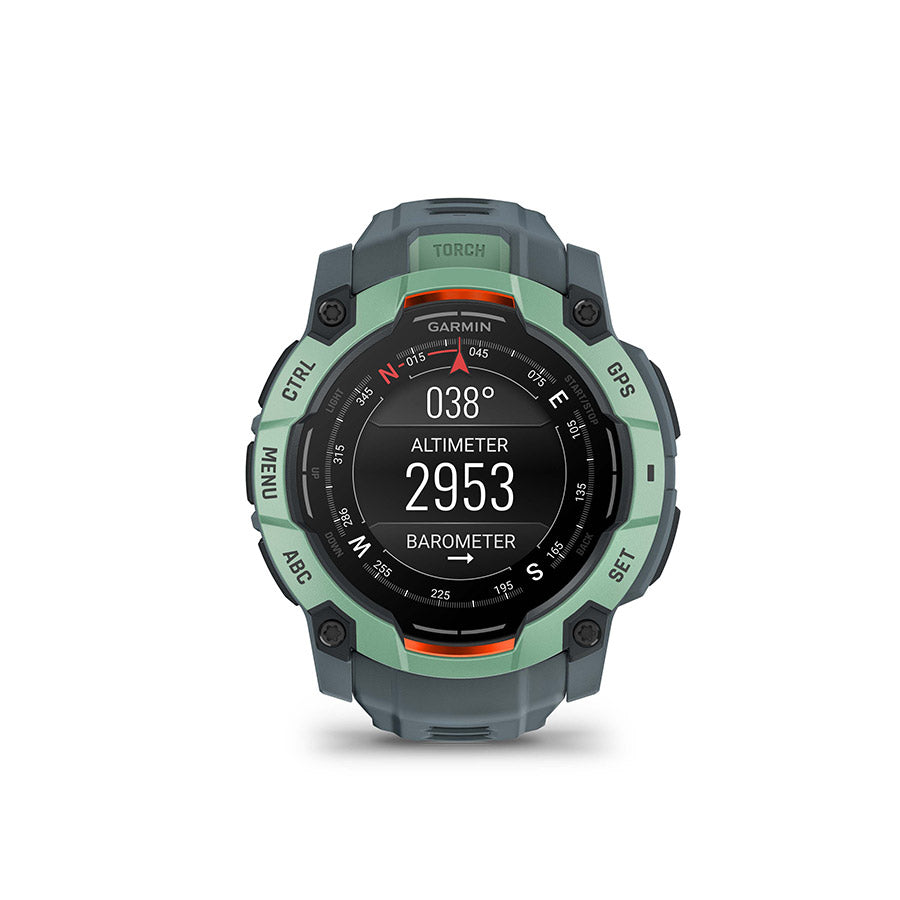 Garmin, Instinct 3 50mm AMOLED, Watch, Watch Color: Neo Tropic, Wristband: Twilight - Silicone