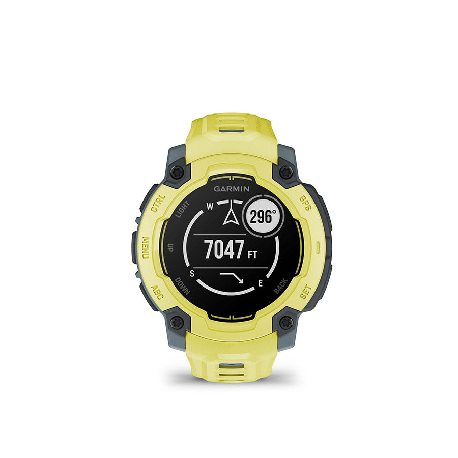 Garmin, Instinct E 45mm, Watch, Watch Color: Electric Lime, Wristband: Electric Lime - Silicone