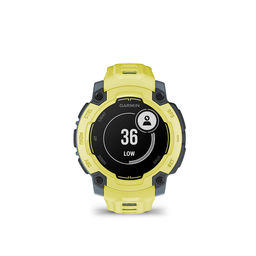 Garmin, Instinct E 45mm, Watch, Watch Color: Electric Lime, Wristband: Electric Lime - Silicone