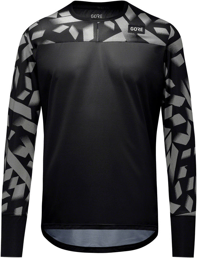Gorewear Trail KPR Daily Long Sleeve Jersey - Black/Lab Gray Men's Large