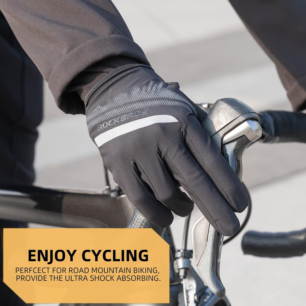 ROCKBROS Cycling Gloves Shock Absorbing Breathable