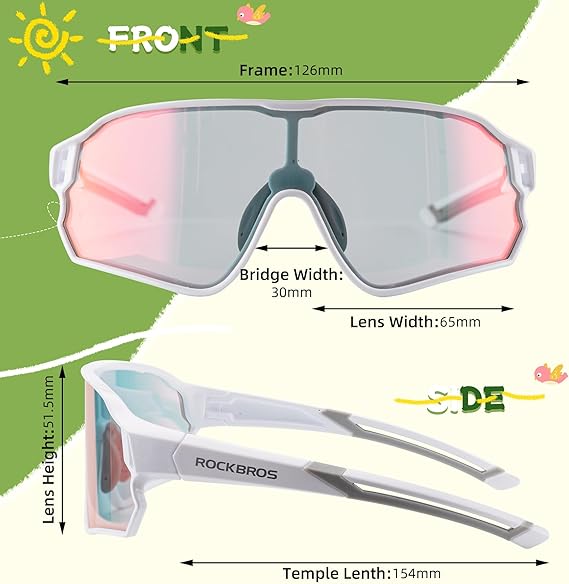 Kids Sports Glasses for Ages 8β14