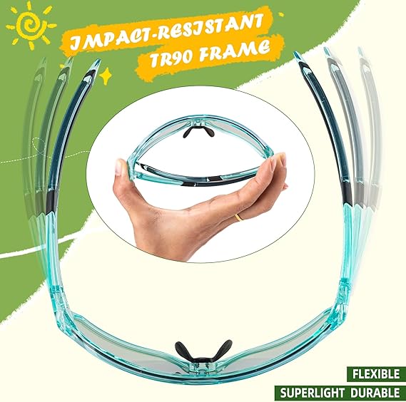 Kids Sports Glasses for Ages 8β14
