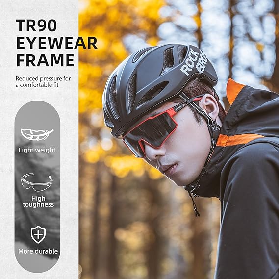 Unisex Polarized Cycling Sunglasses with TR90 Frame