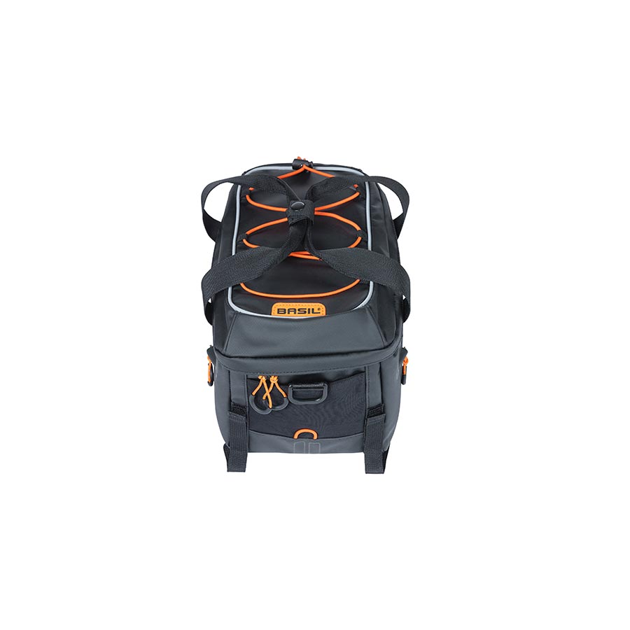 Basil, Miles, Trunk Bag, 7L, Black/Orange