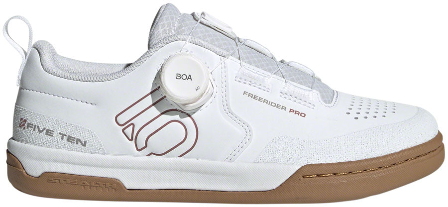 Five Ten Freerider Pro BOA Flat Shoes - Women's FTWR White/Warm Clay/Gray Three 6