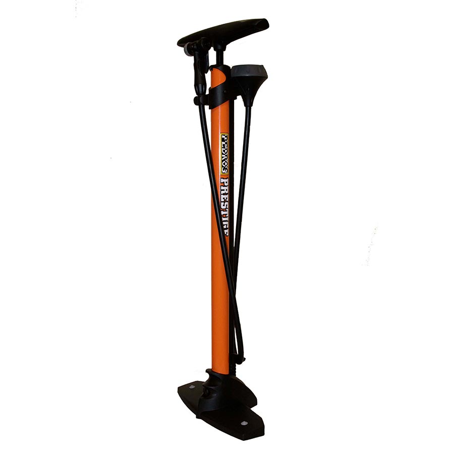 Prestige Floor Pump, Orange/Black