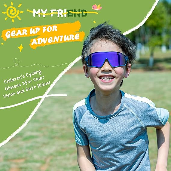 Kids Sports Glasses for Ages 8β14