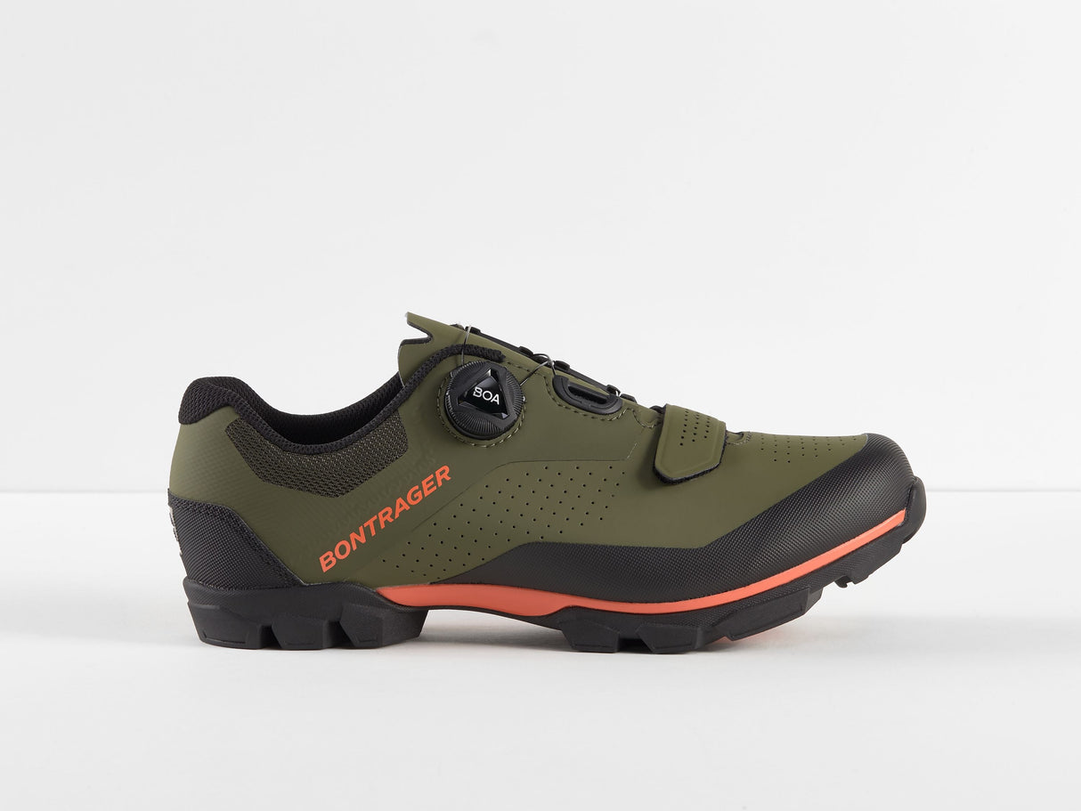 Bontrager Foray Mountain 44.5 Olive Grey/Radioactive OG Shoe
