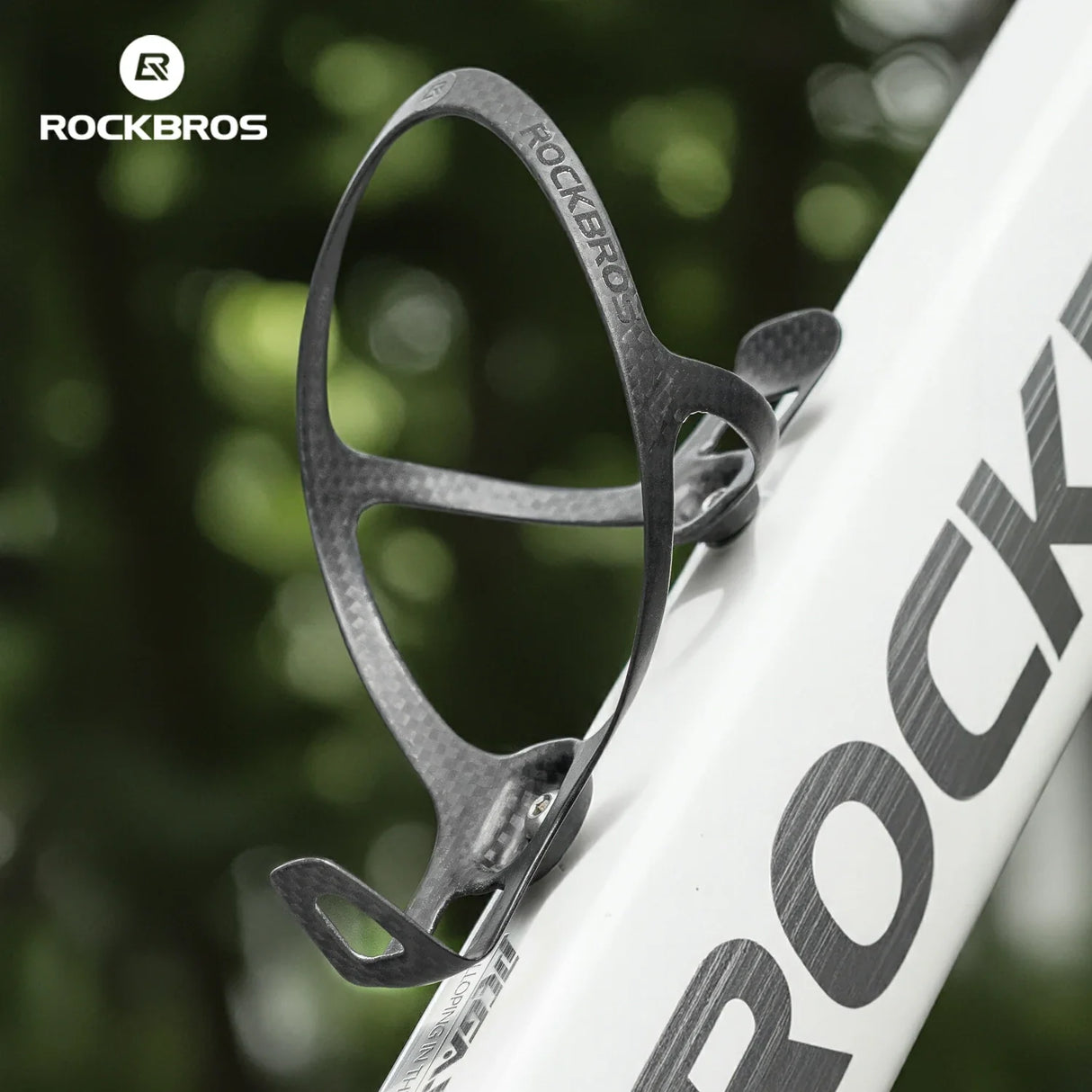 ROCKBROS 100% Carbon Fiber 13g Ultra-Light Bike Water Bottle Holder