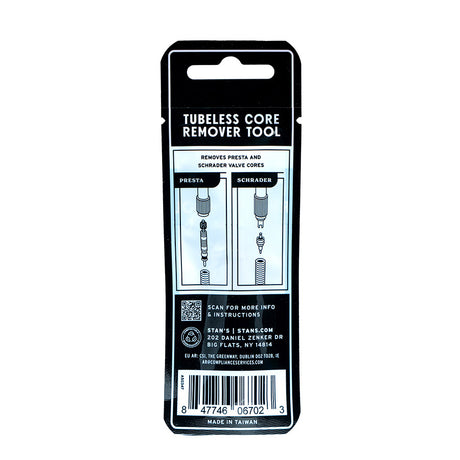 Stans No Tubes, Valve Core Tool, Valve Core Remover Tool
