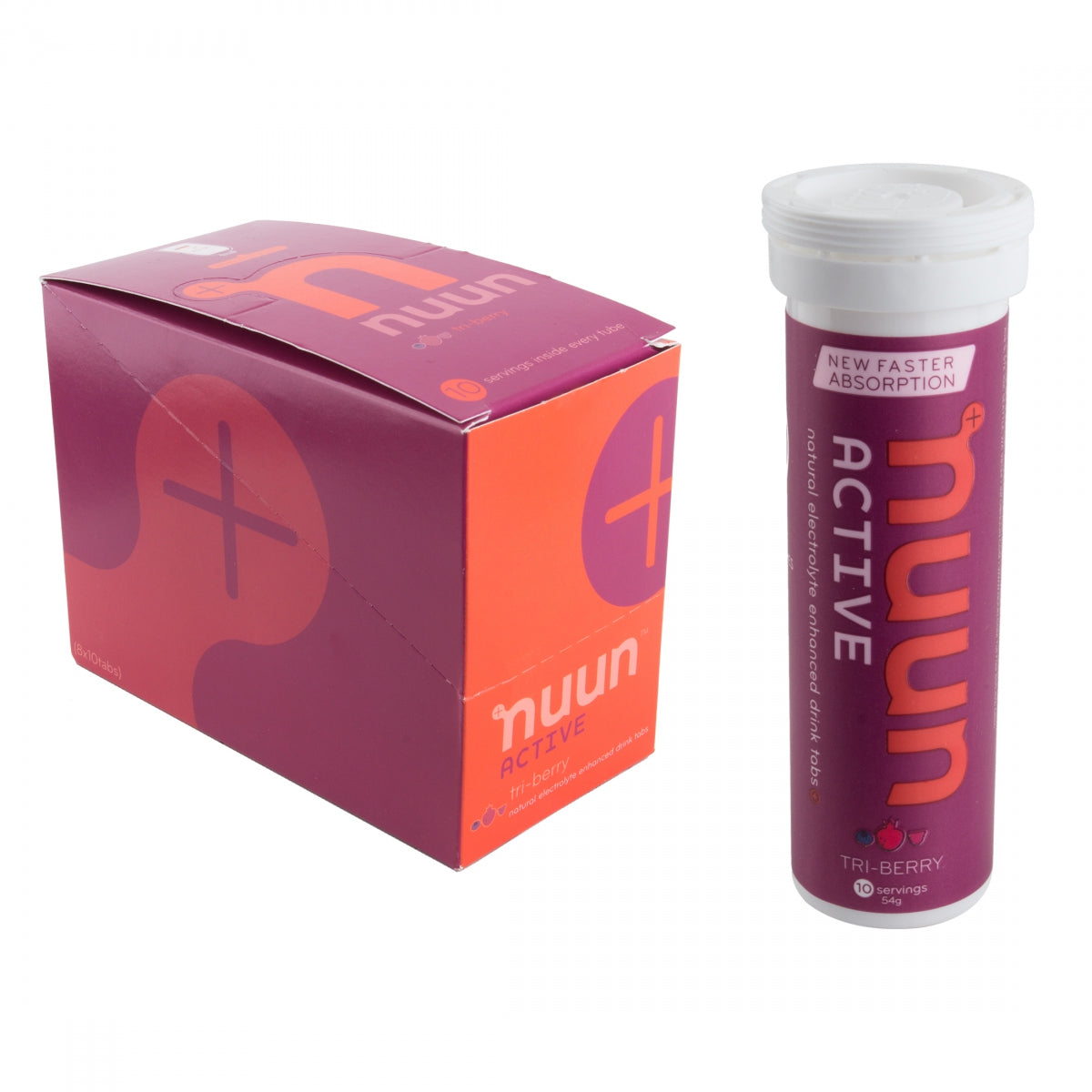 FOOD NUUN ELECTROLYTE ACTIVE TRI-BERRY BXof8