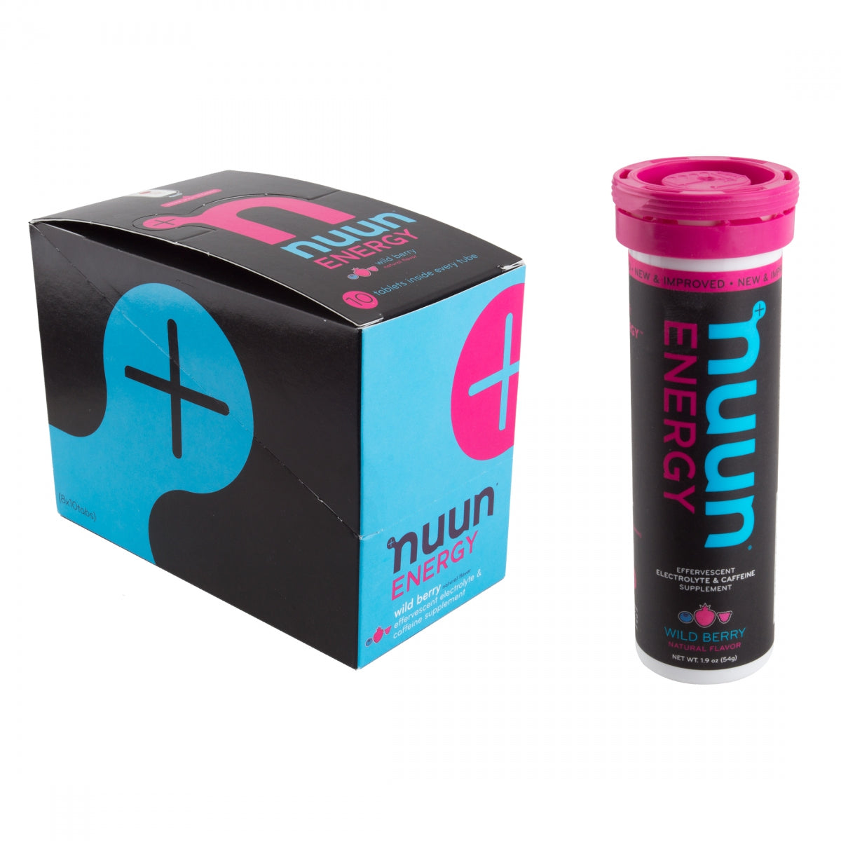 FOOD NUUN ELECTROLYTE ENERGY WILD BERRY BXof8