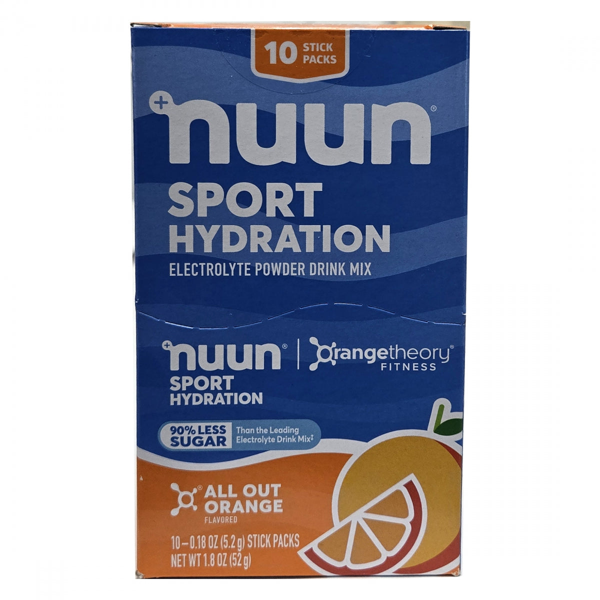 FOOD NUUN ELECTROLYTE SPORT PWDR ALL OUT ORANGE BXof10