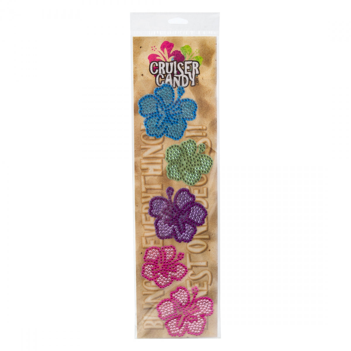 DECAL C-CANDY RHINESTONE HIBISCUS FLOWERS