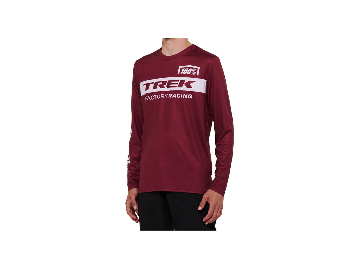 100 TFR Airmatic Long Sleeve Small Dark Red Jersey