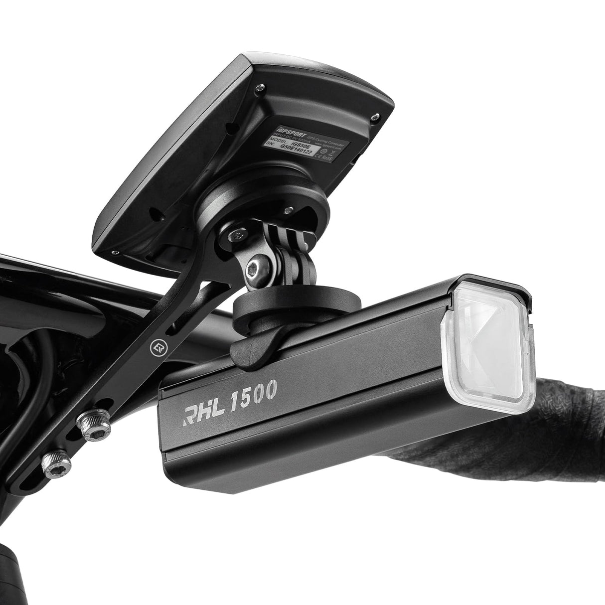 ROCKBROS Bike Aluminum Computer Mount compatible with Garmin, Wahoo, Bryton, and GoPro