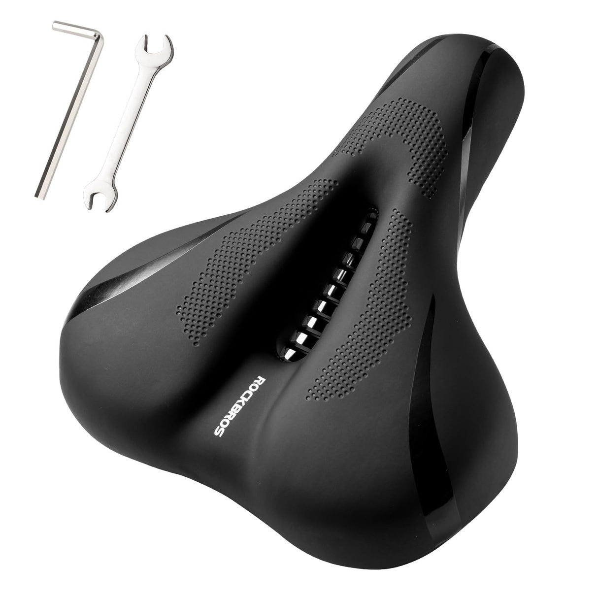 ROCKBROS Comfort Gel Bike Seat Breathable Waterproof Saddle Cruiser/Mountain/Fat Bikes