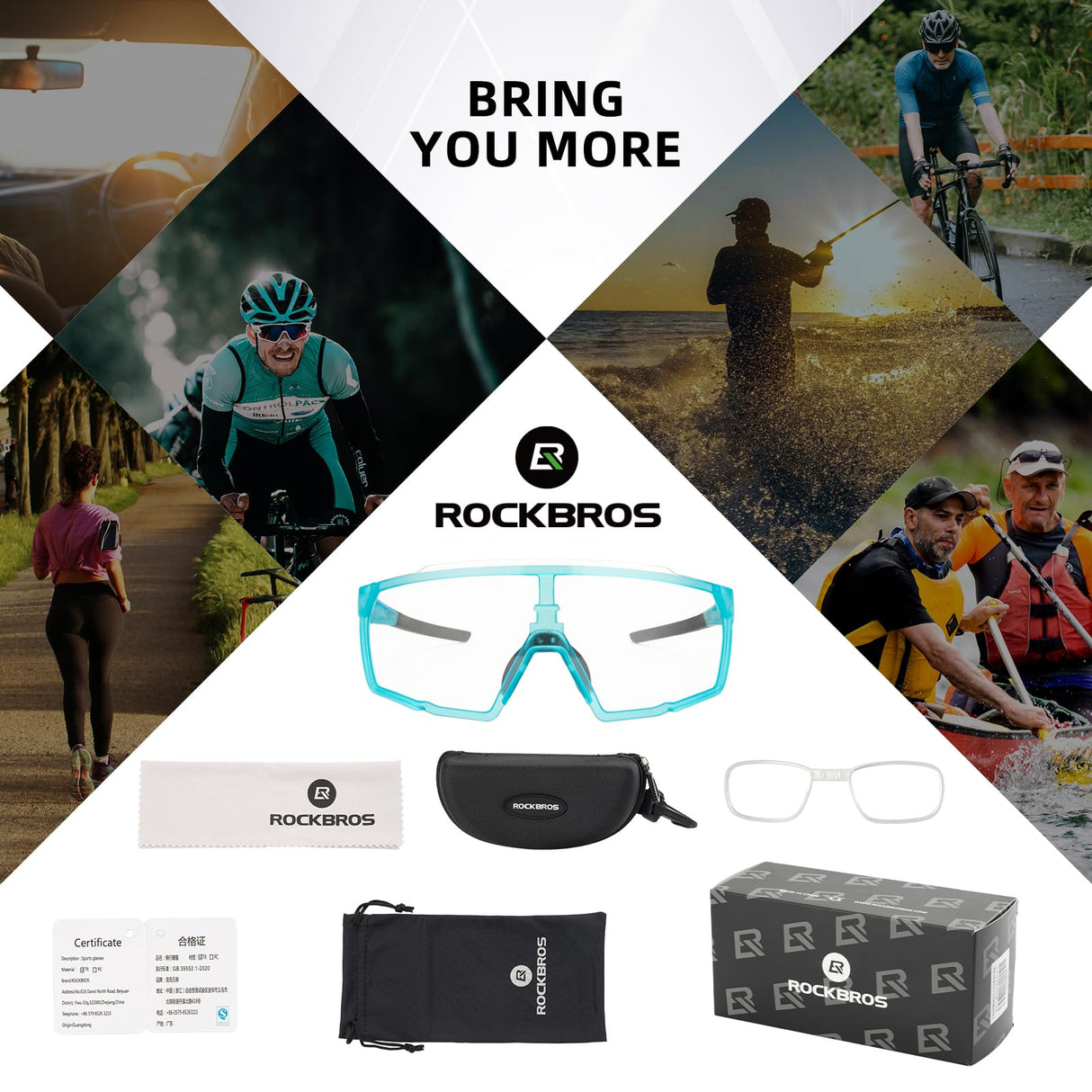 Polarised Full-Lens Sunglasses for Outdoor Sports