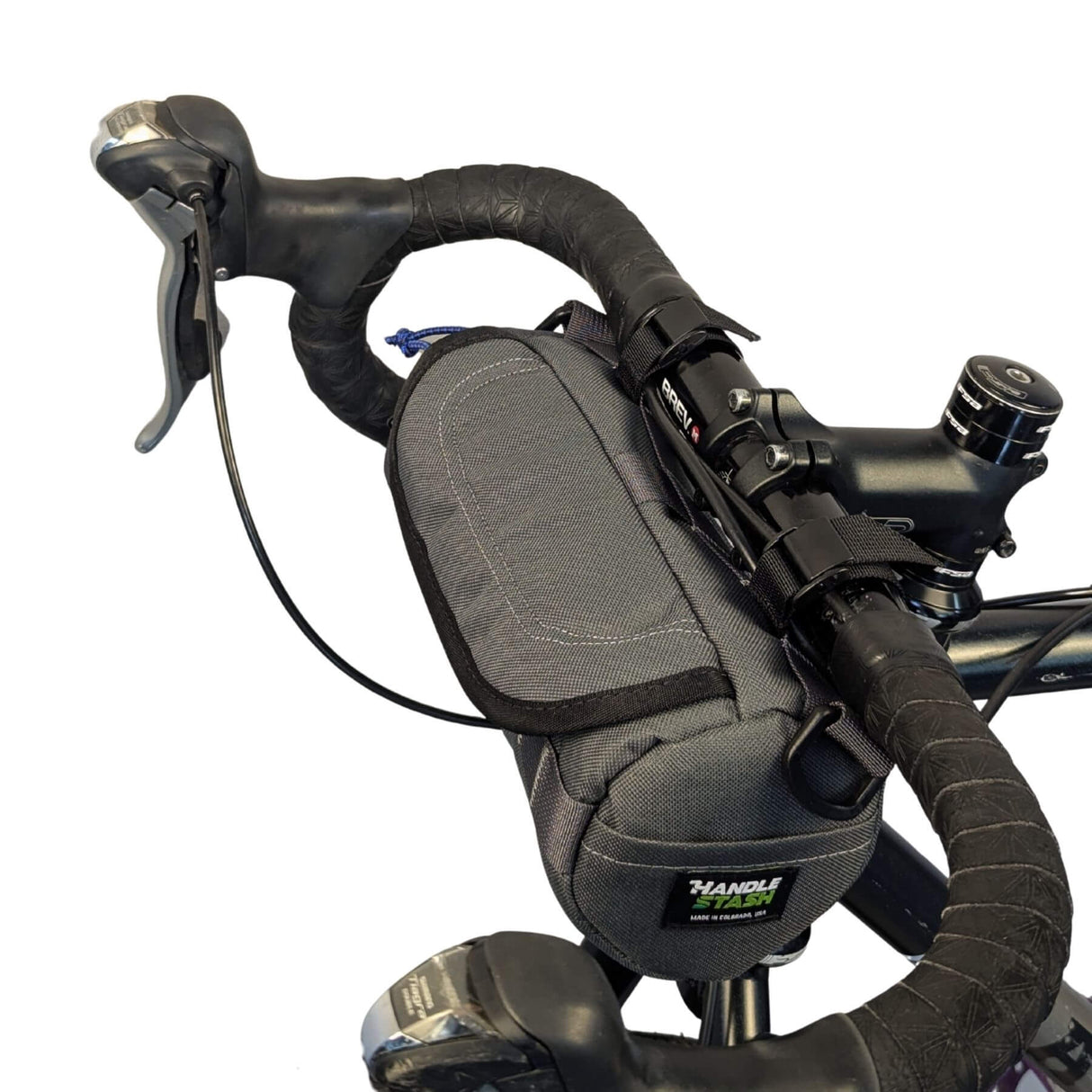 Bigmouth Burrito Handlebar Bag - Charcoal & Blucifer