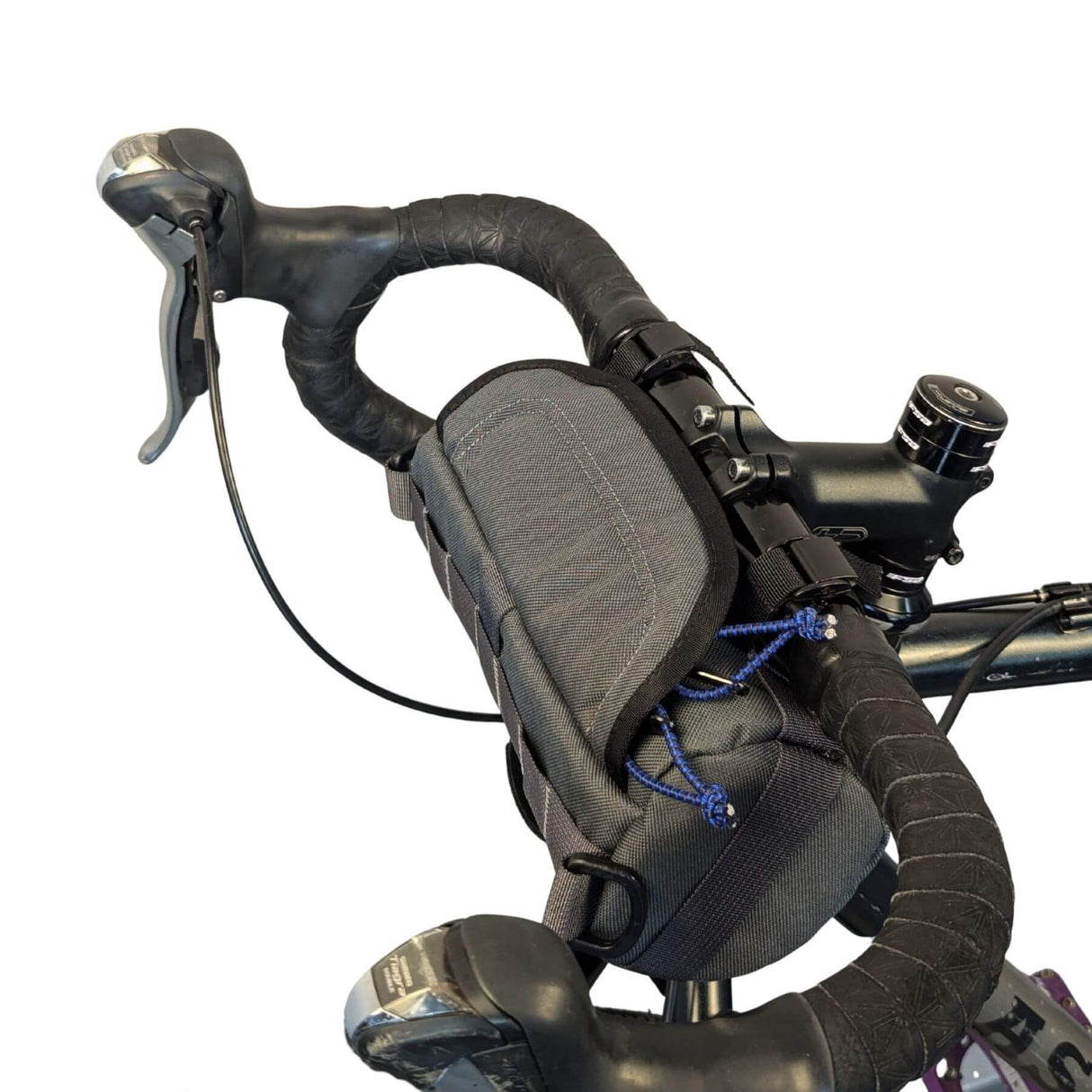 Bigmouth Burrito Handlebar Bag - Charcoal & Blucifer