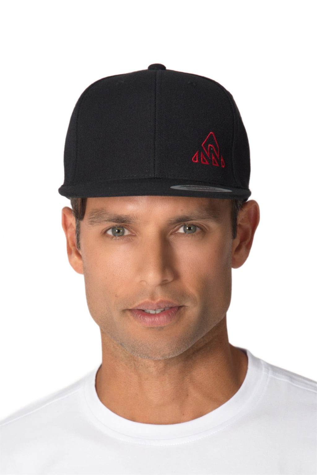 Classic Cap Black/Red Mountain Logo - Unisex