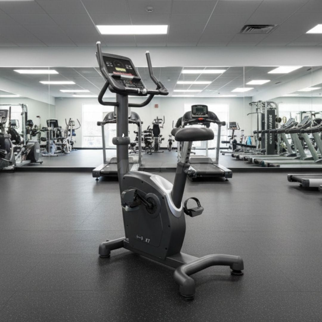 Commercial Upright Bike - LED Screen - Muscle D Fitness - Adjustable Seat - Standalone