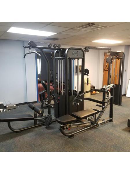 5 Stack Megatron Compact Multi-Gym - Muscle D Fitness - Lat Pull, Low Row, Bench Press, Lat Pull, Leg Ext / Curl