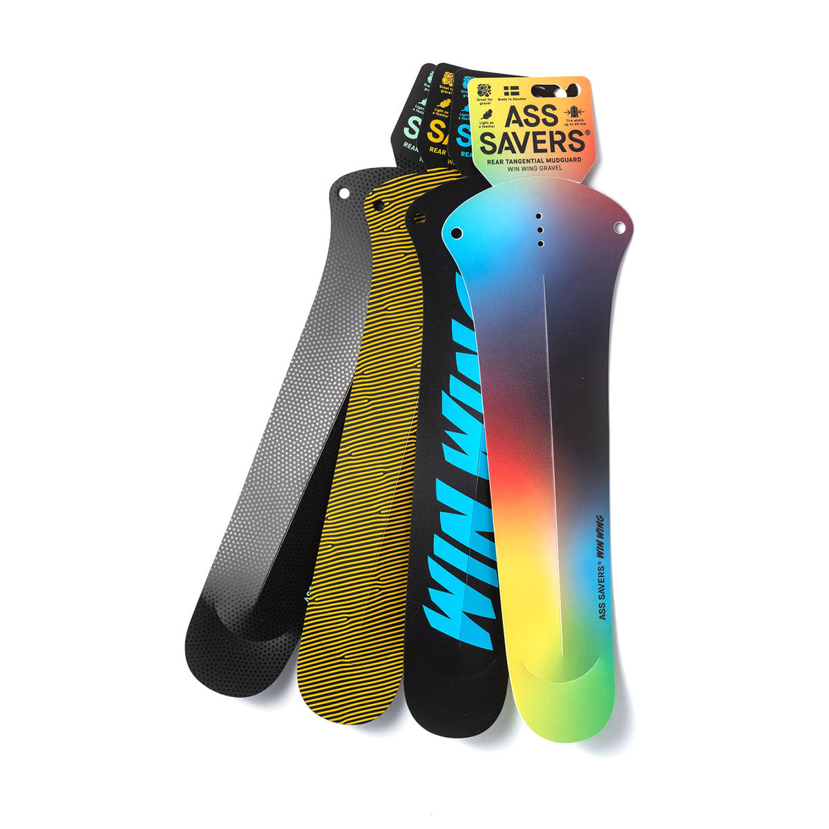 Ass Savers Win Wing Gravel Rear Mudguard w/ Grey Wishbone