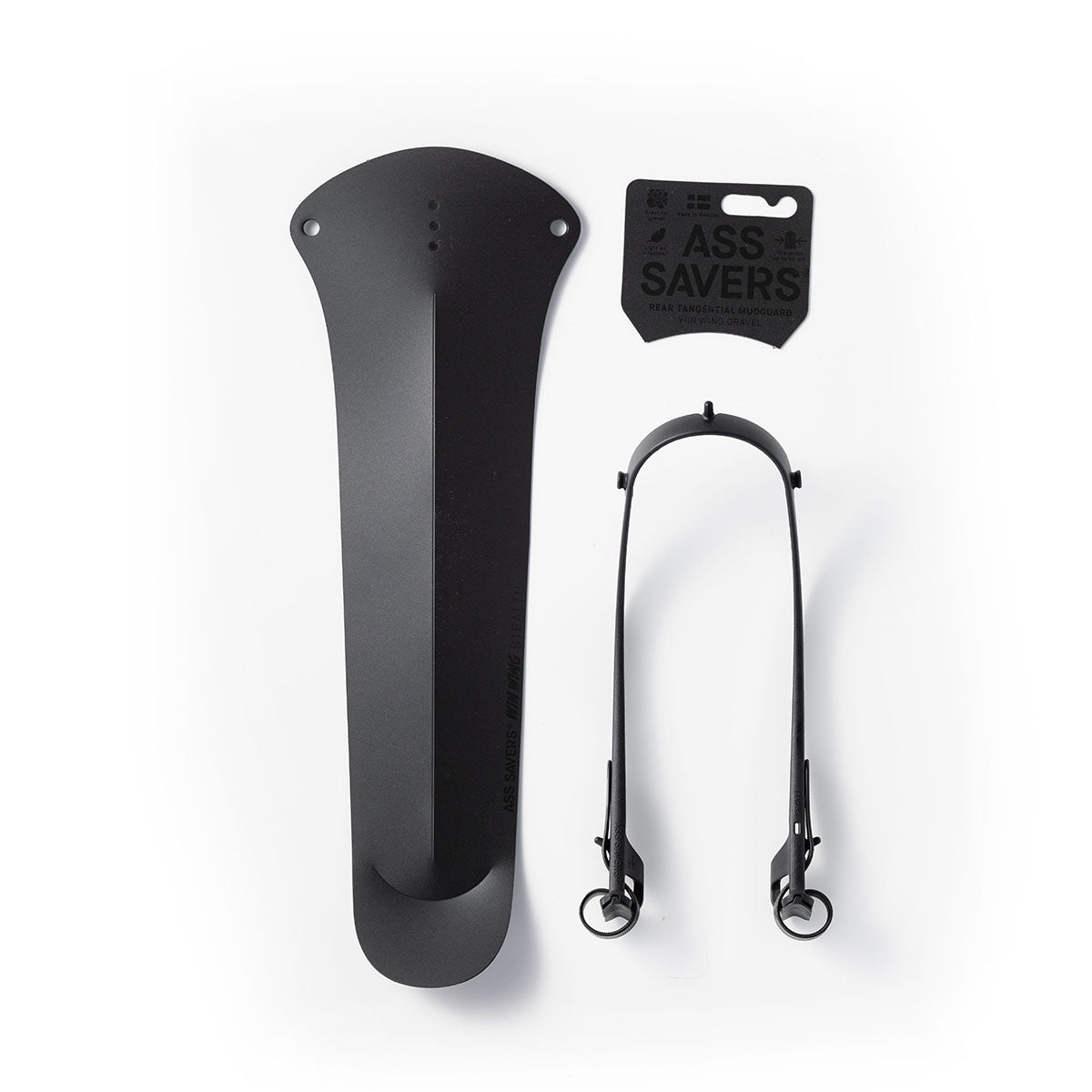 Ass Savers Win Wing 2 Gravel Rear Mudguard w/ Black Wishbone