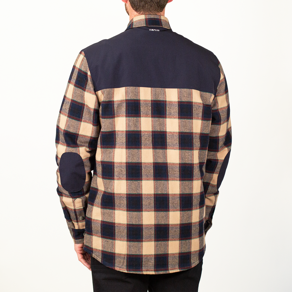 Flannel Jacket - Navy/Tan Plaid