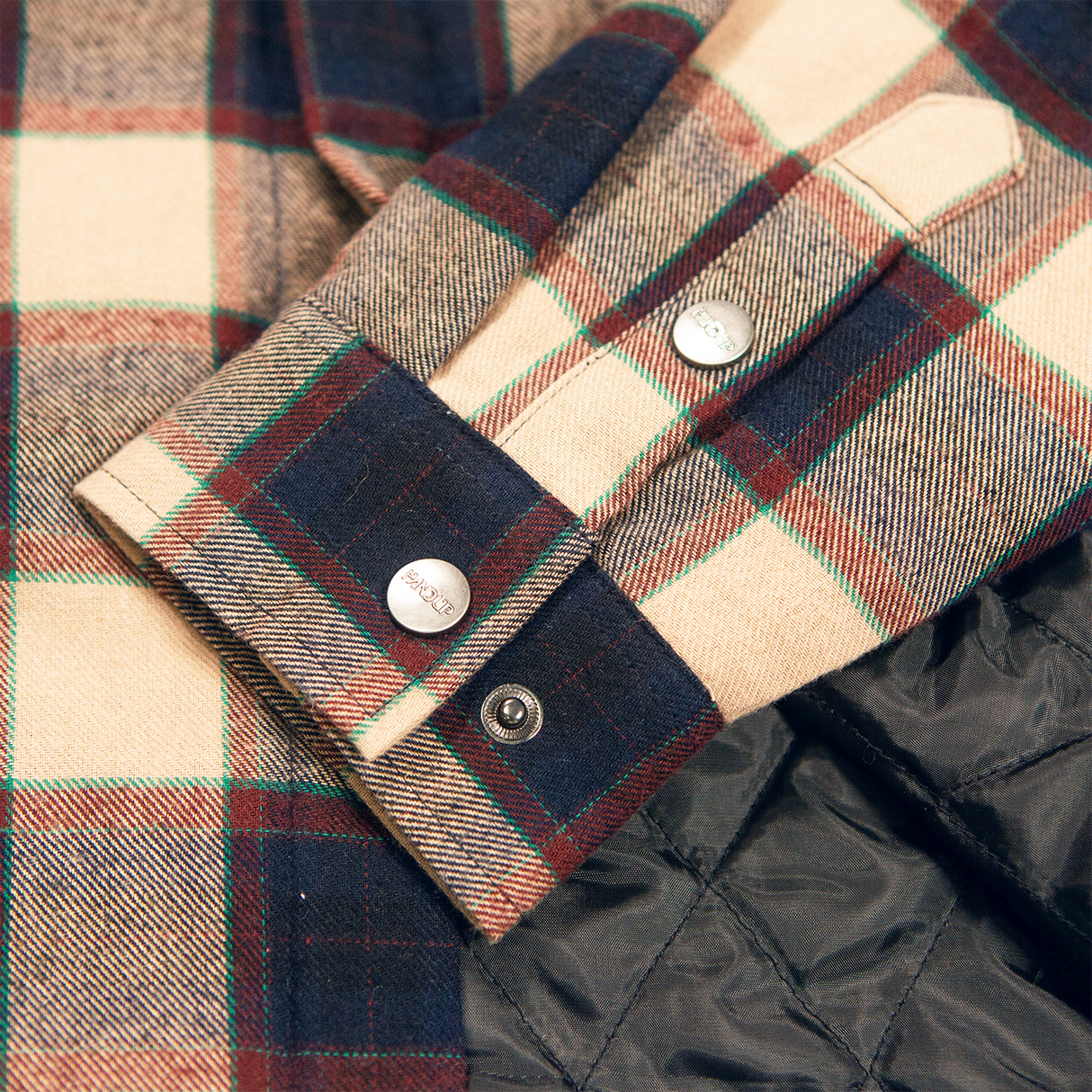 Flannel Jacket - Navy/Tan Plaid