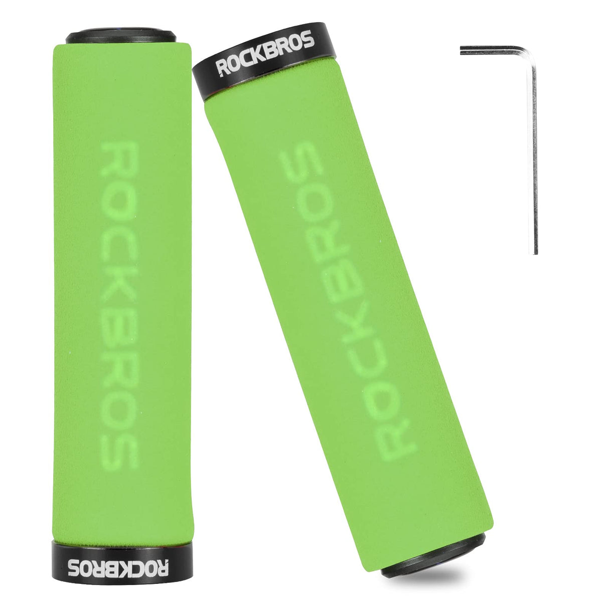 ROCKBROS Bike Grips Foam Single Lock on Bicycle Soft Comfortable Non-Slip Bike Handle Grips