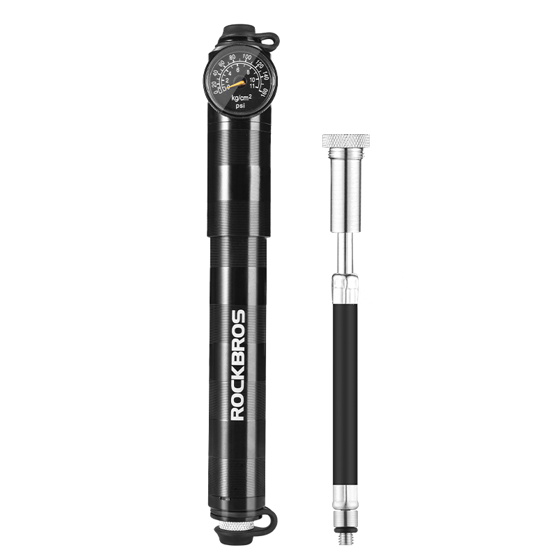 ROCKBROS Ultralight Bike Tire Shock Mini Pump 160PSI High Pressure