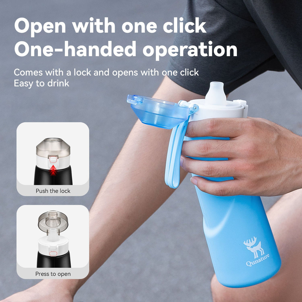 Water Bottle Angled Straight-Fold Soft