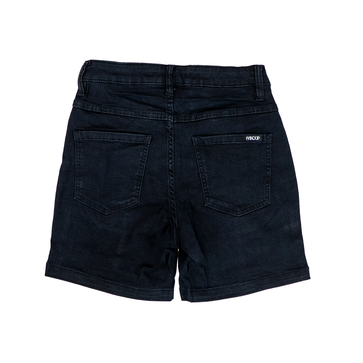5.5" Stretch Jorts - Pure Black Hemmed