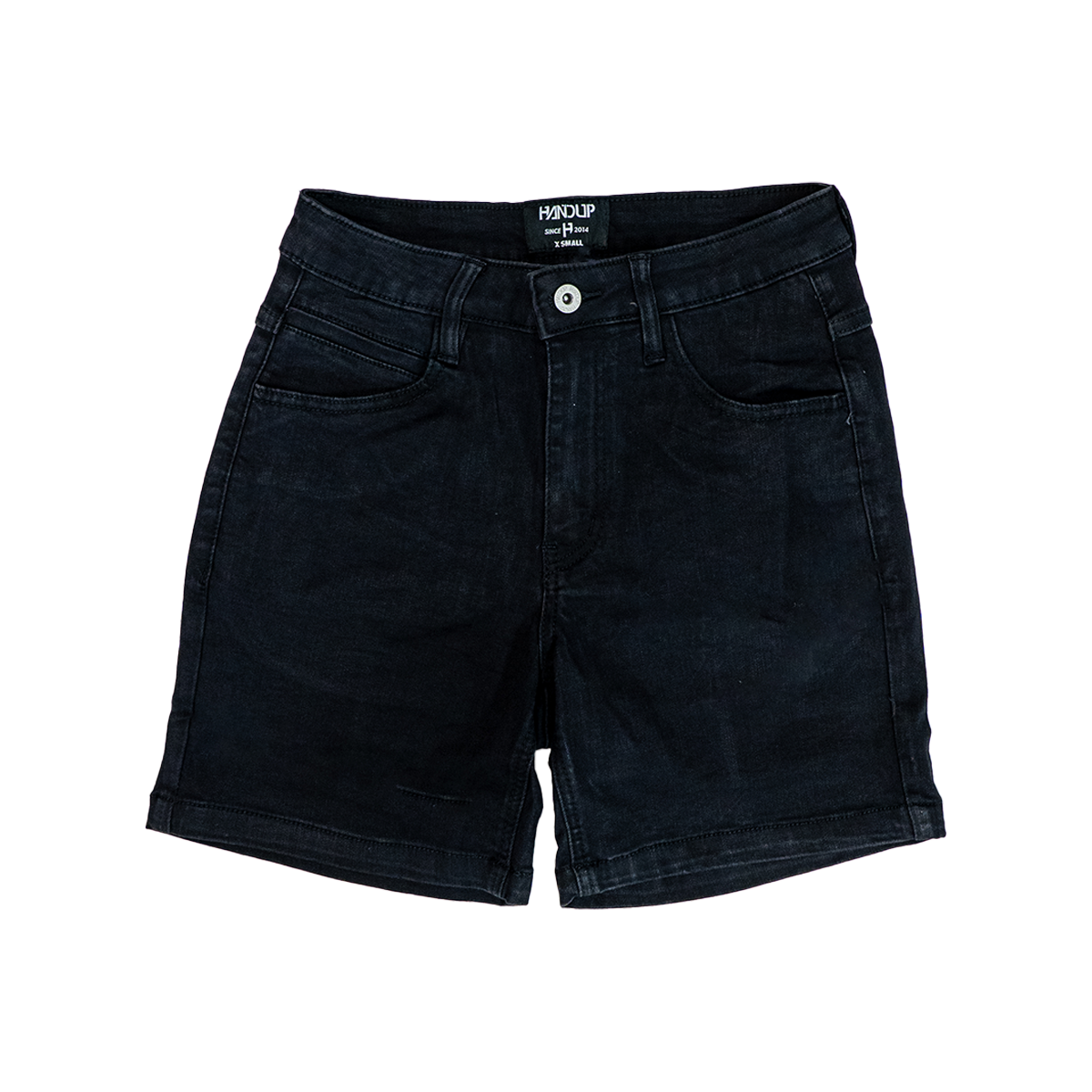 5.5" Stretch Jorts - Pure Black Hemmed