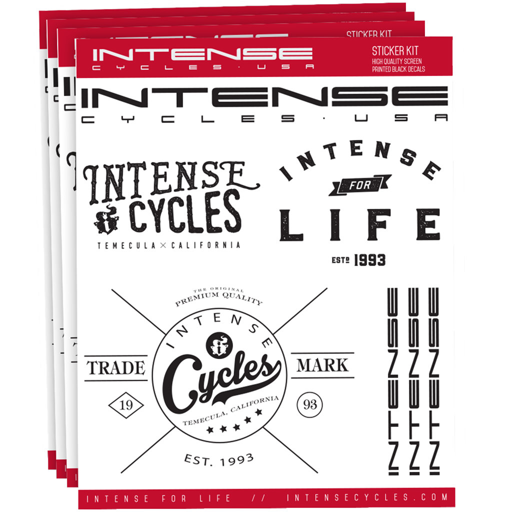 Intense Sticker Page Sheet Decals